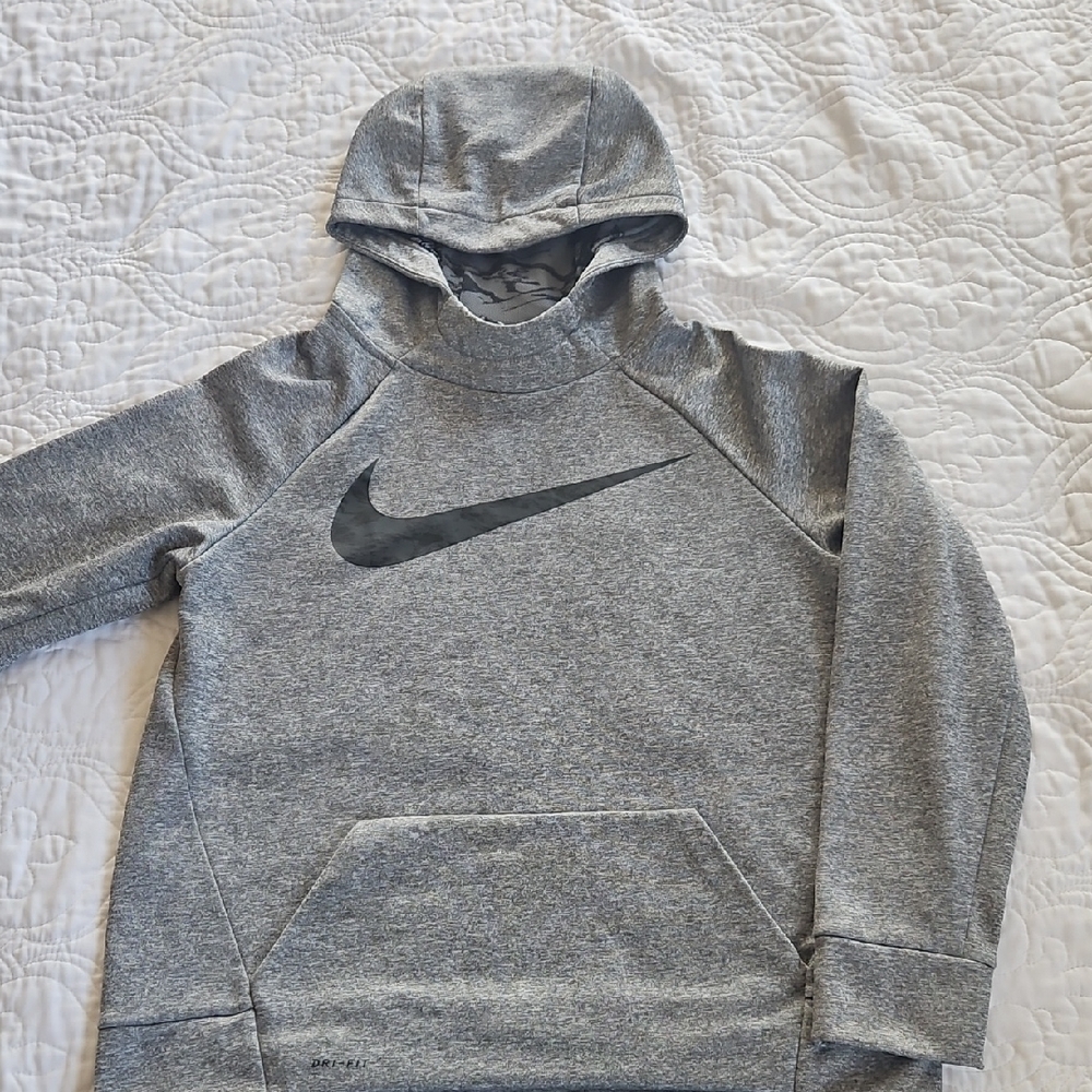 Nike Men's Heather Gray Hoodie